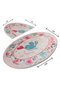 Mijölnir Bemol Oval Juego de alfombrillas de baño Multicolor